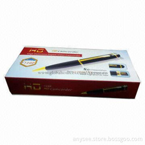 HD 720P Spy Camera Pen, OEM and ODM Services Welcomed